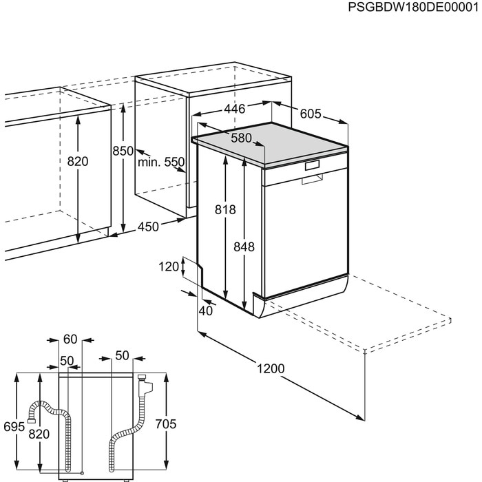 AEG FFB62407ZM Freestanding 9 place settings – image 7