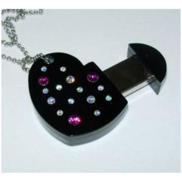 Nilox SWAROVSKY PEN DRIVE 4GB BLK HEART – image 3