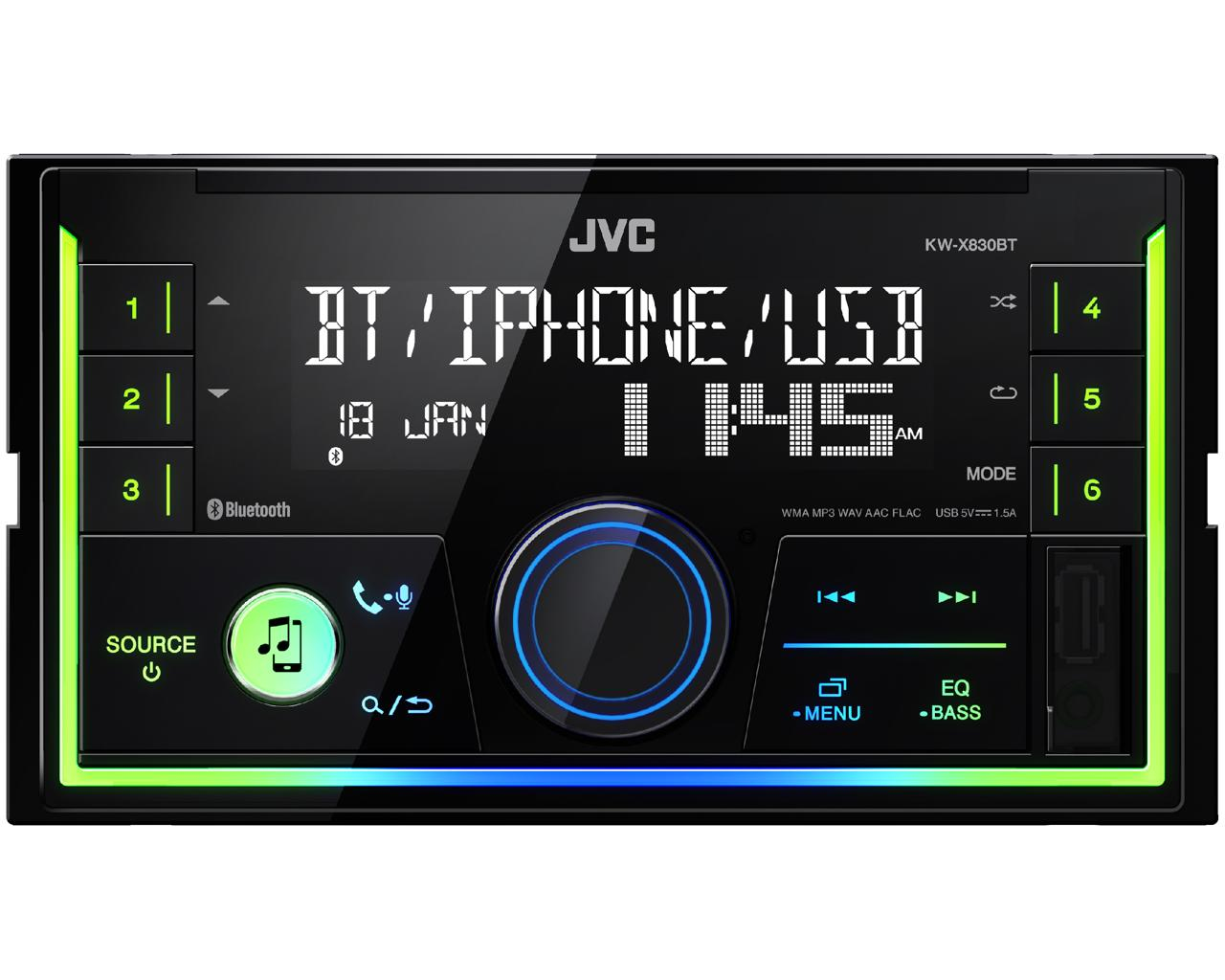 JVC KW-X830BT 2-DIN Digital Media Receiver – image 4
