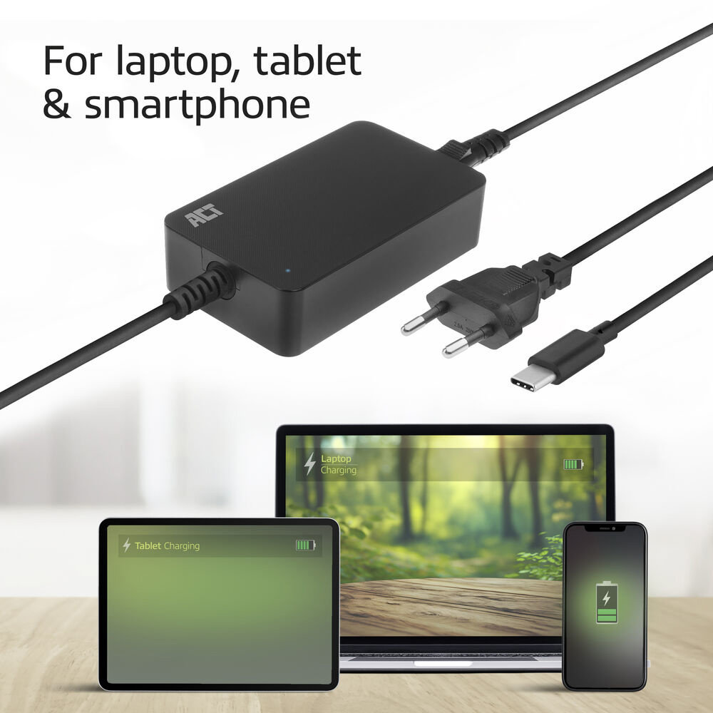 ACT USB-C laptop charger with Power Delivery profiles – image 8