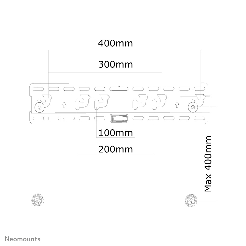 Neomounts LED-W040 TV mount wall 23-52" - ultra-flat – image 3