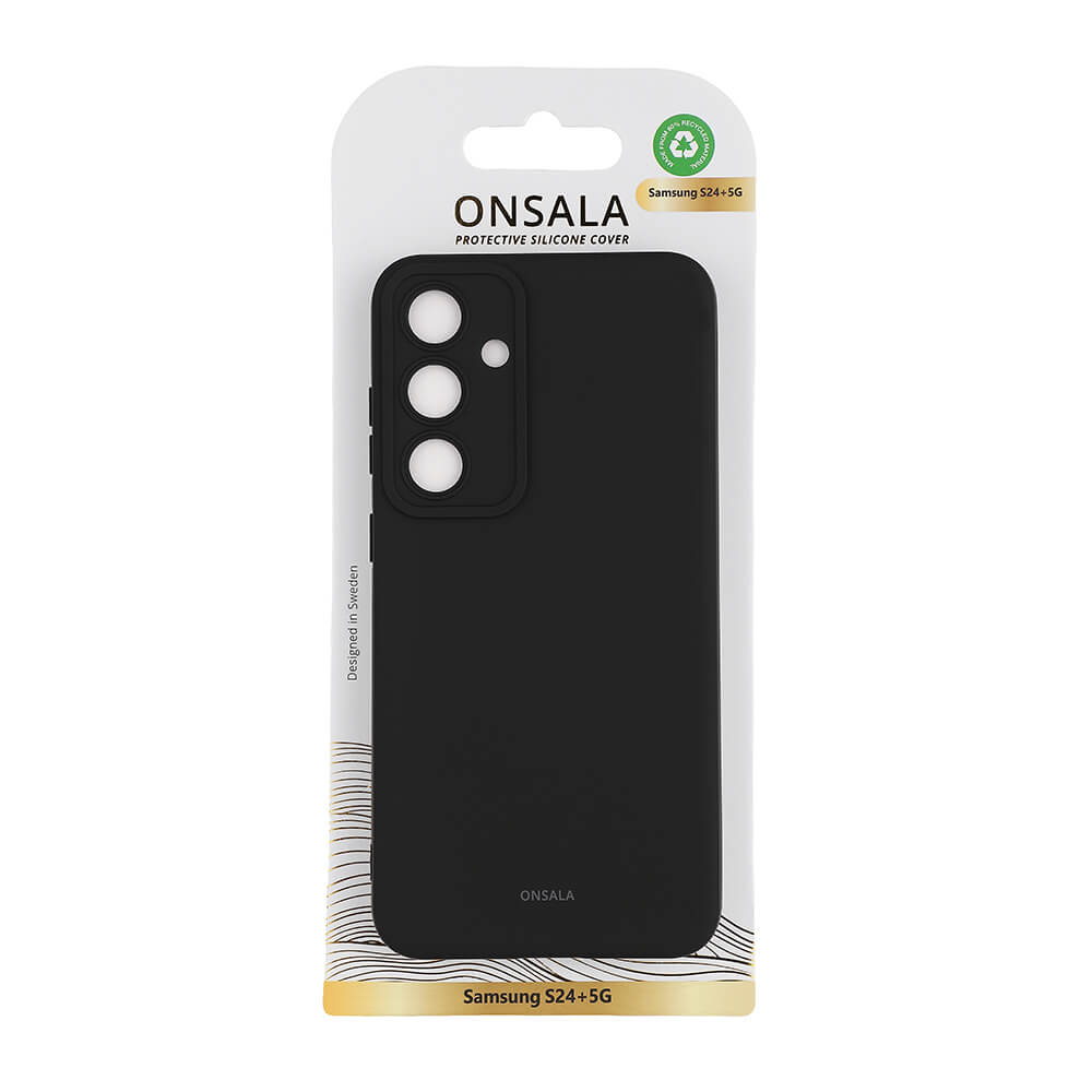 Onsala Phone Case with Silicone Feel Black - Samsung S24+ – image 2