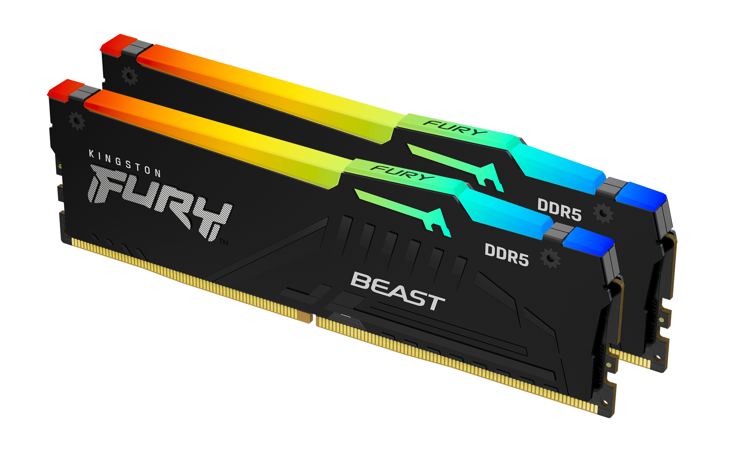 Kingston Technology FURY Beast RGB RAM-minnen 16 GB 2 x 8 GB DDR5 4800 MHz