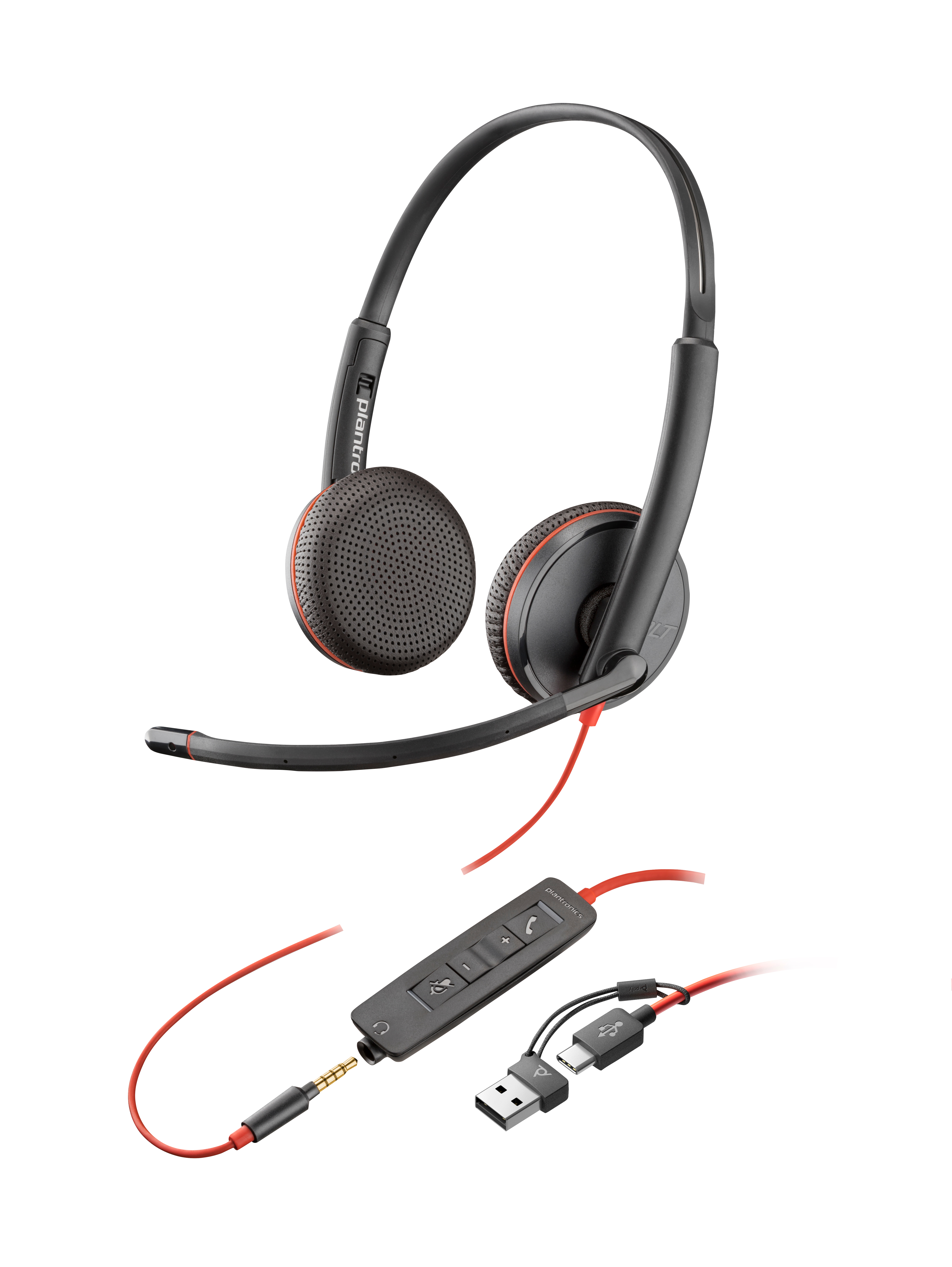 Poly Auriculares Blackwire 3225 estéreo USB-C