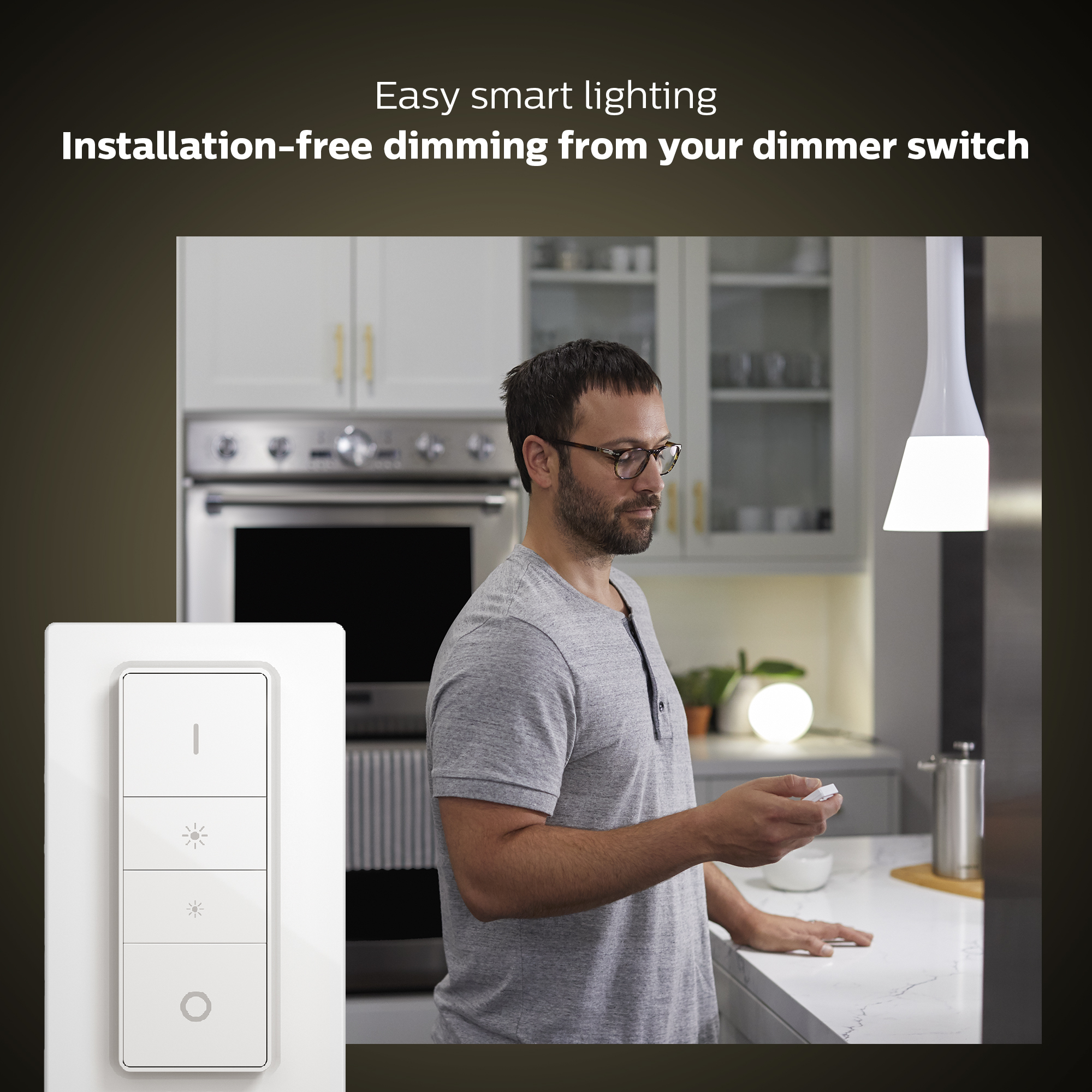 Philips by Signify Philips Hue White and colour ambience Starter kit: 2 E27 smart bulbs (1100) + dimmer switch – image 7