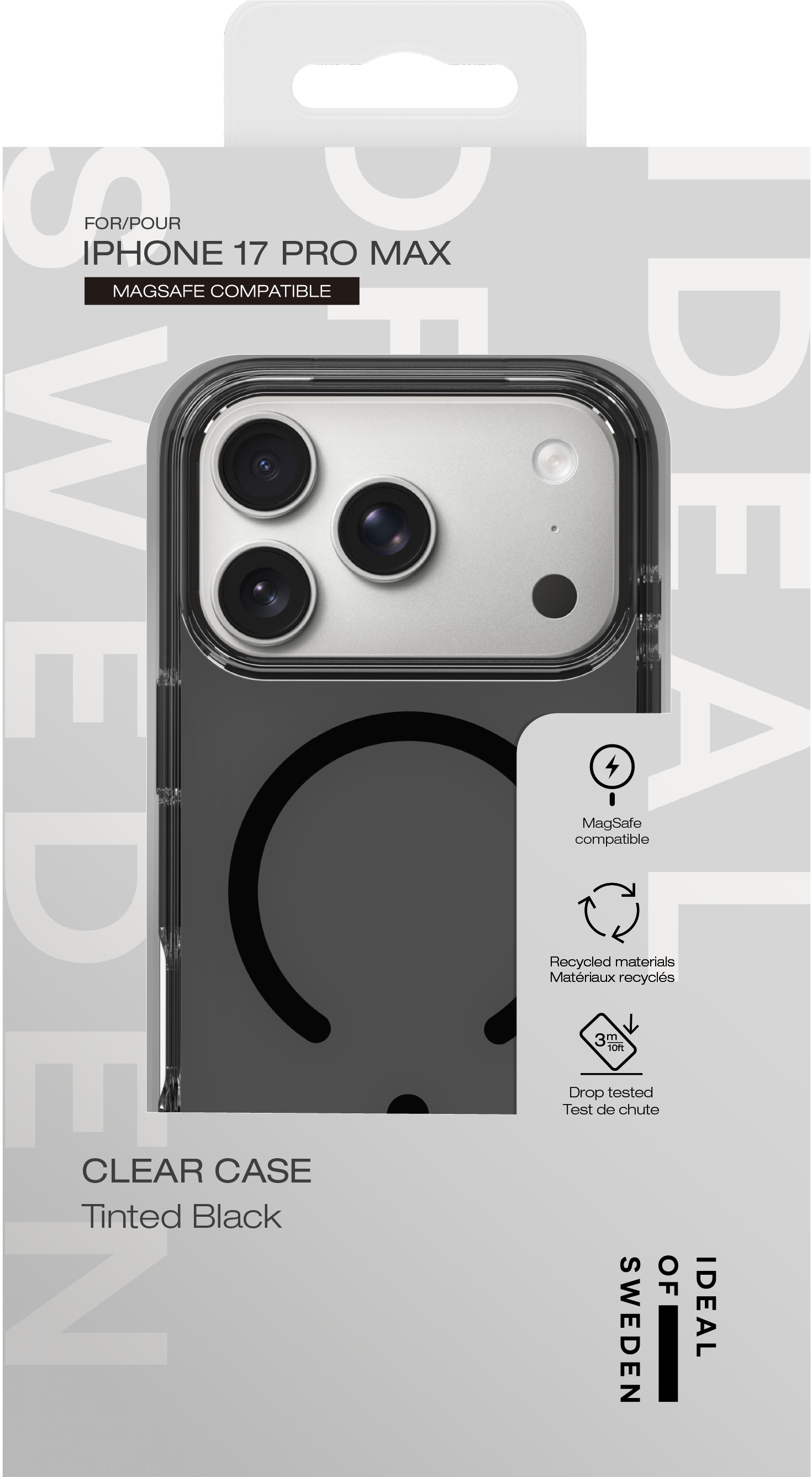 iDeal of Sweden Clear Case MagSafe iPhone 17 Pro Max Tinted Black – image 4