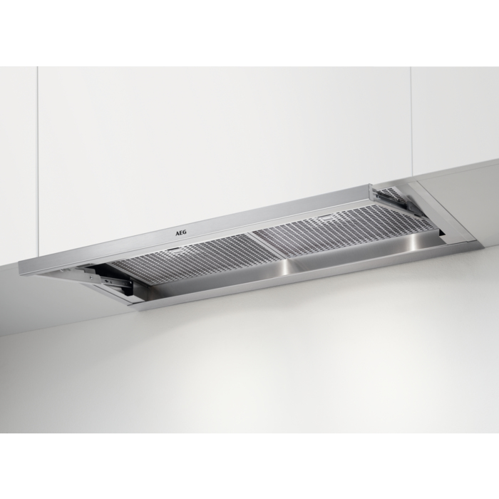 AEG DPE4940M cooker hood Semi built-in (pull out) Stainless steel 581 m³/h