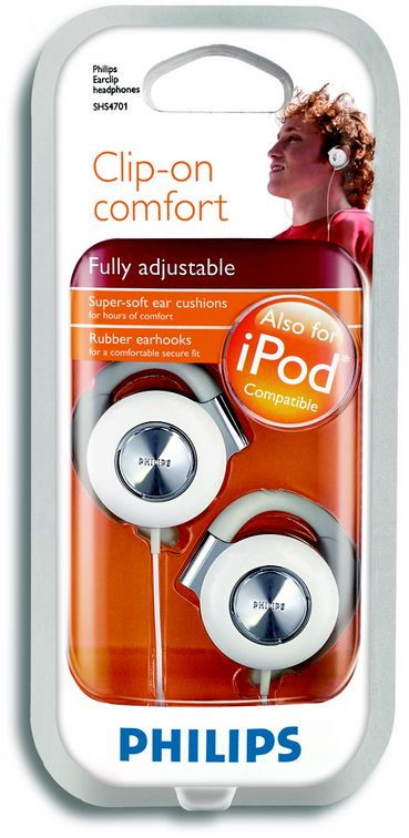 Philips SHS4701 Earclip Headphones – image 2