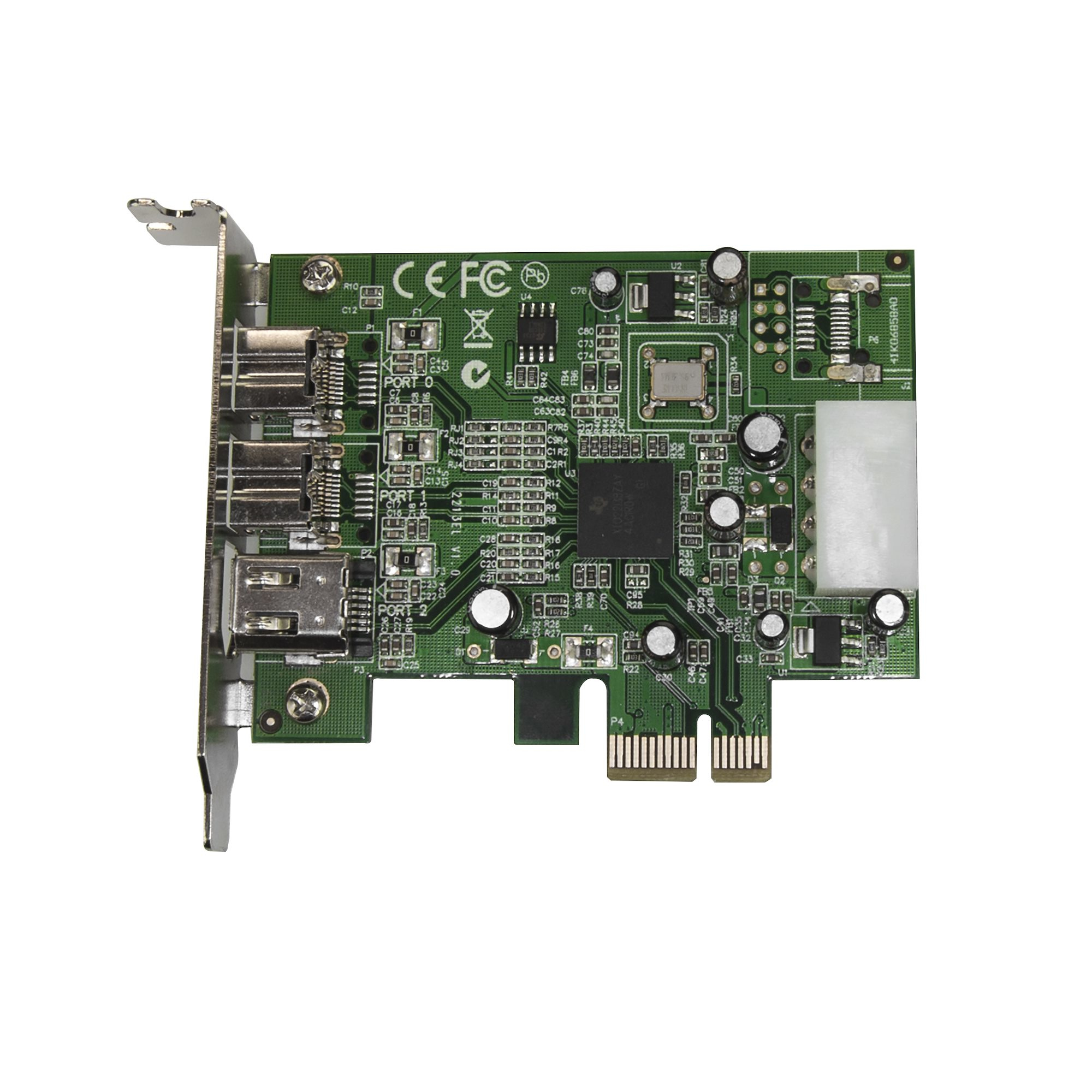 StarTech.com 3 Port 2b 1a Low Profile 1394 PCI Express FireWire Card Adapter – image 2