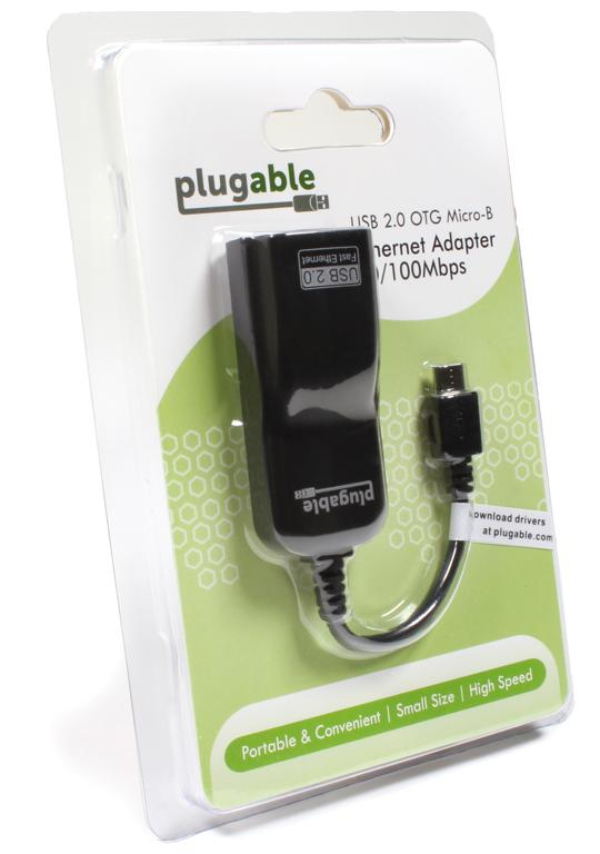Plugable Technologies USB 2.0 OTG Micro-B to 100Mbps Fast Ethernet Adapter Compatible with Windows Tablets, Raspberry Pi Zero, and Some Android Devices (ASIX AX – image 3