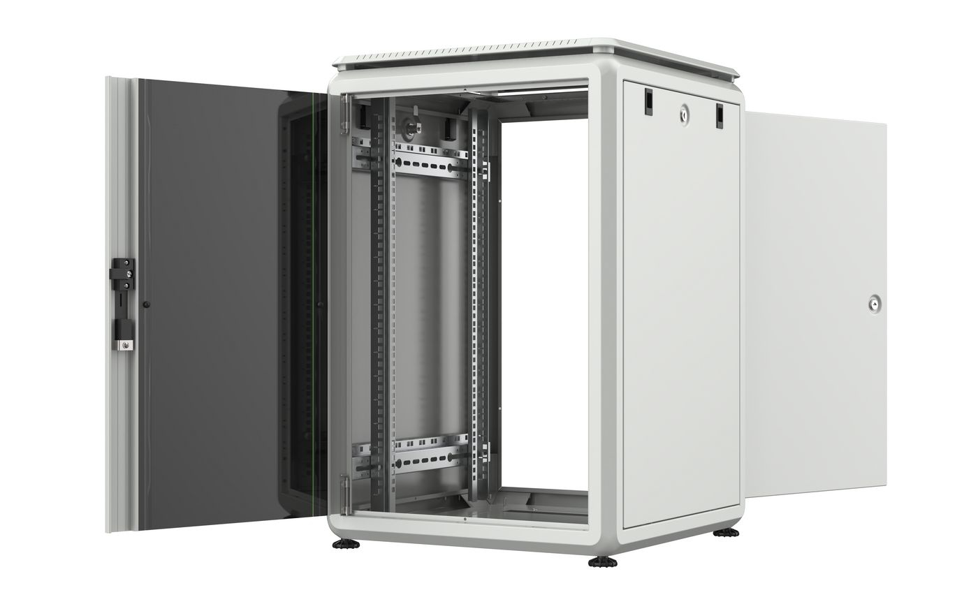 Lanview RDL16U66WH rack cabinet 16U Freestanding rack White – image 2