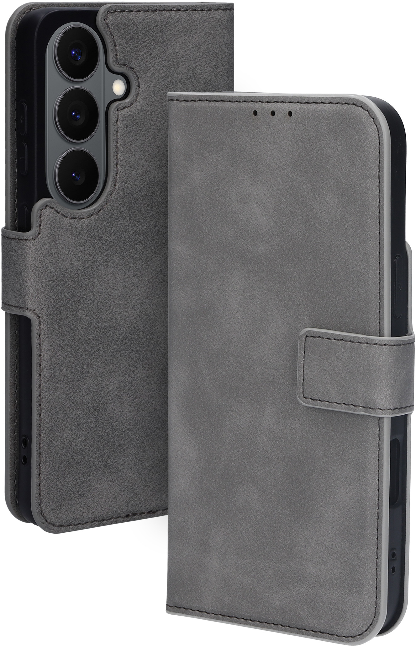 Mobiparts Classic Wallet Case Samsung Galaxy S26 Granite Grey (MagSafe Compatible) – image 1