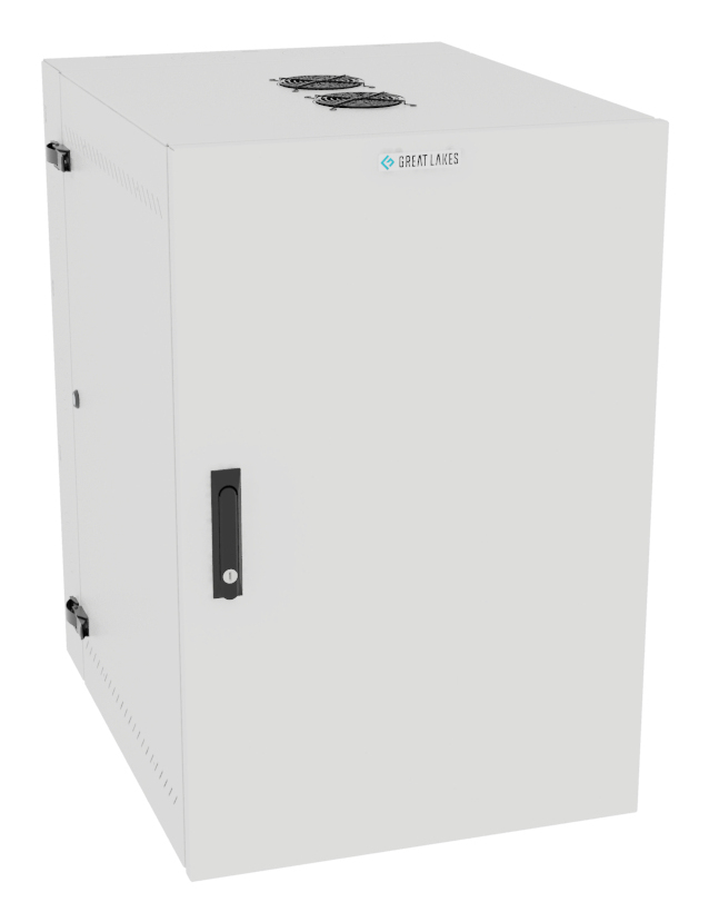 Vertiv VR Rack GL36WMCMS-W-SH-AF-CM rack cabinet 19U Wall mounted rack White – image 1