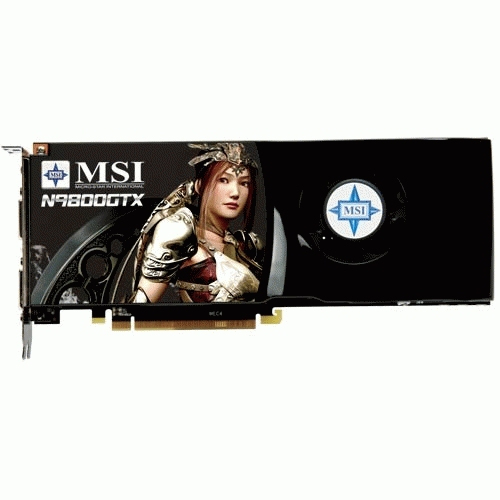 MSI N9800GTX-T2D512OC graphics card GeForce 9800 GTX GDDR3 – image 2