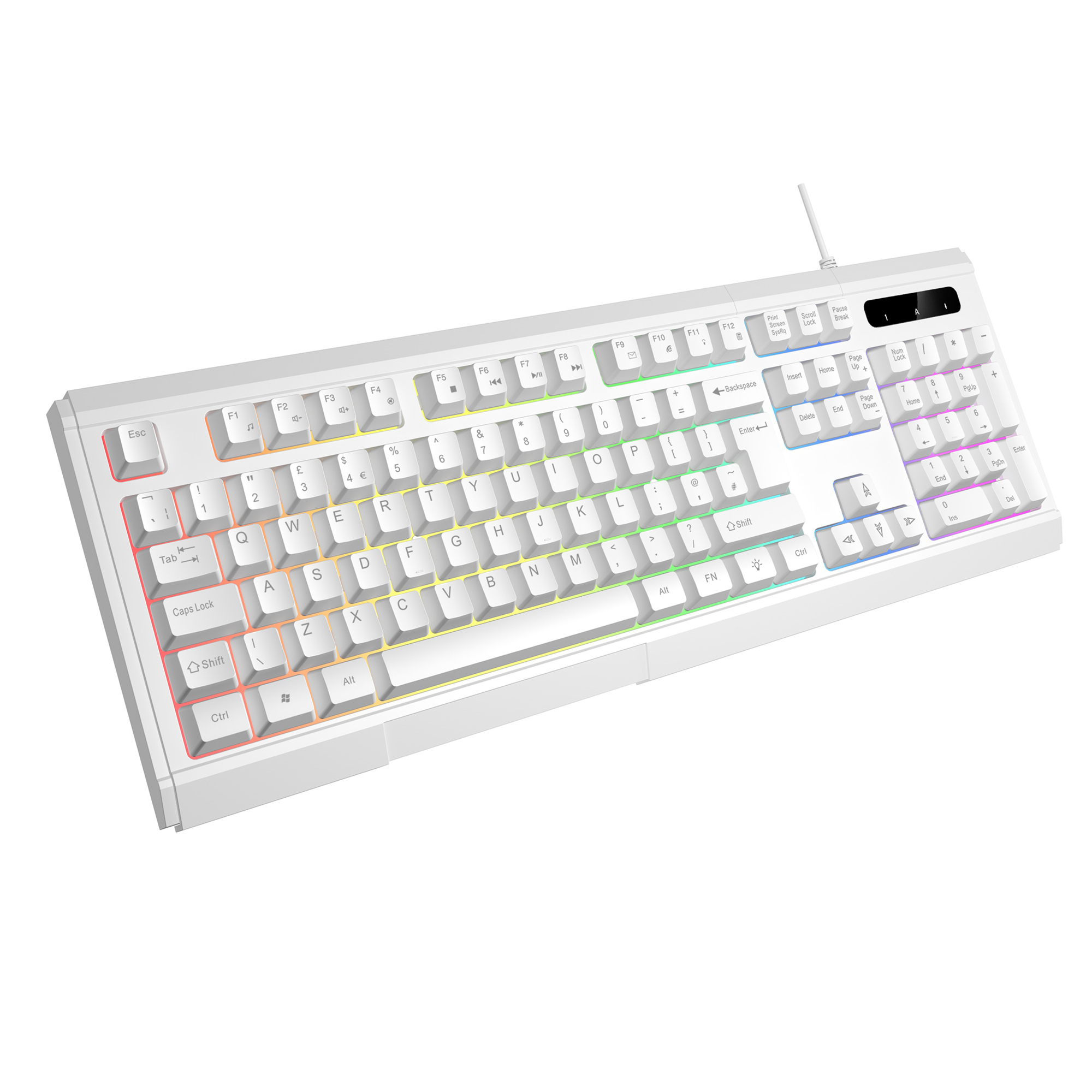 VIDA GAMER WHT 4IN1 USB KB MS HS KIT – image 2