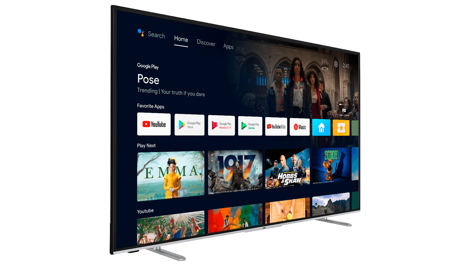 JVC VAI615K 147.3 cm (58") 4K Ultra HD Smart TV Wi-Fi Black 350 cd/m² – image 2