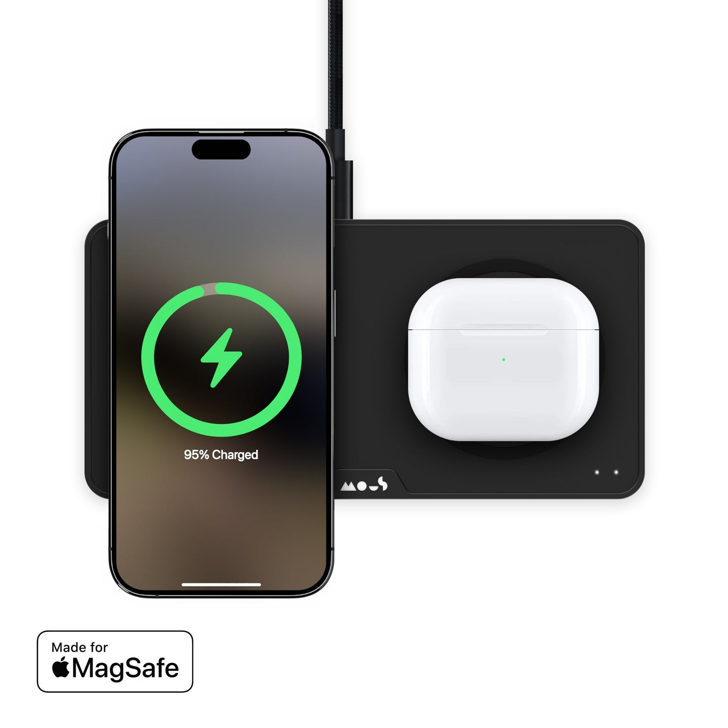 Mous Matte Black Charging Station with MagSafe – image 2