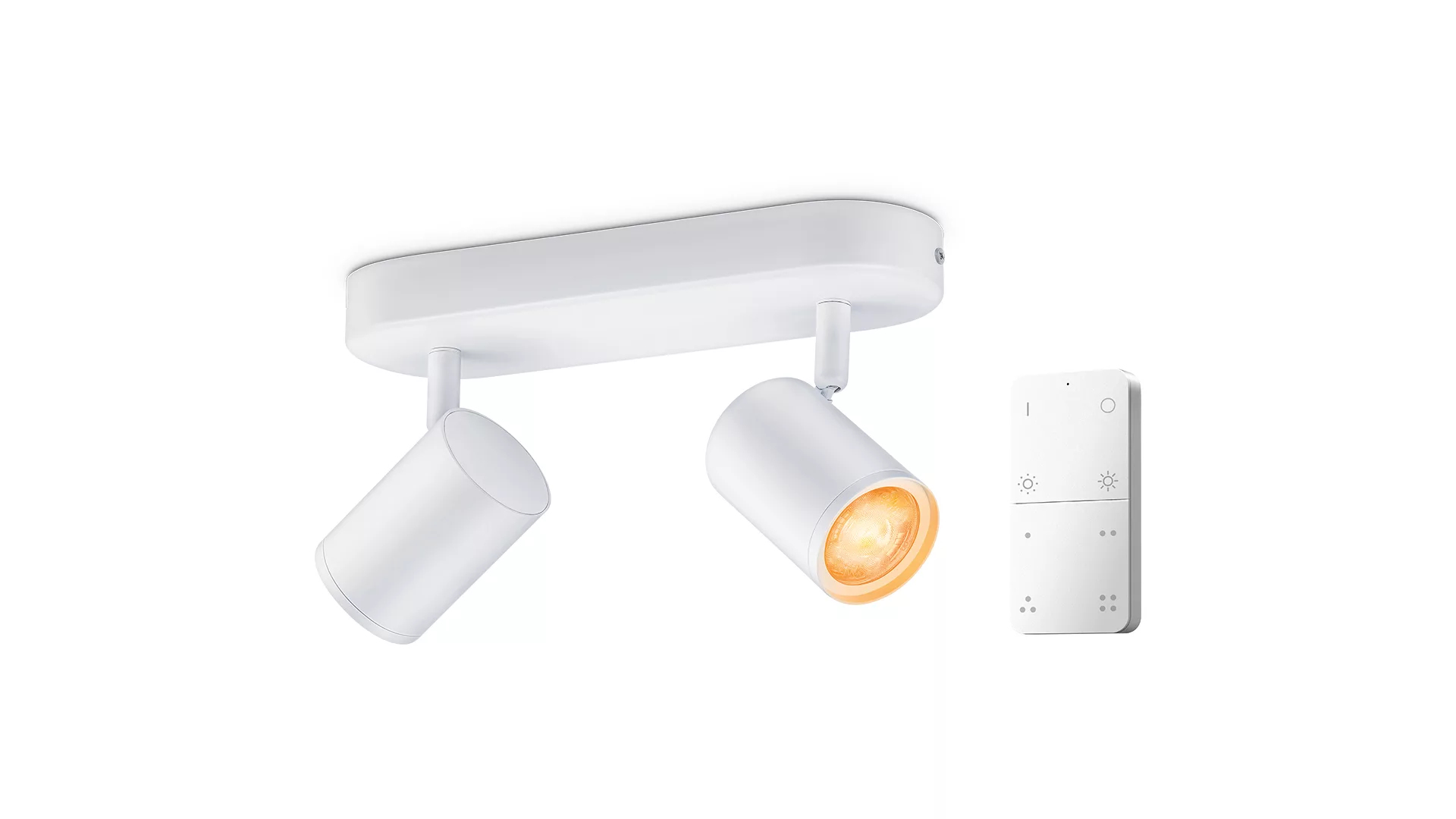 Philips by Signify Philips Smart Spotlight x2 with Remote Control, GU10, 690 lm, White