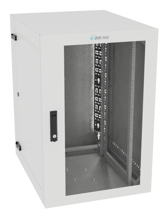 Vertiv VR Rack GL36WMCMM-W-SH-00-CM rack cabinet 19U Wall mounted rack White – image 1