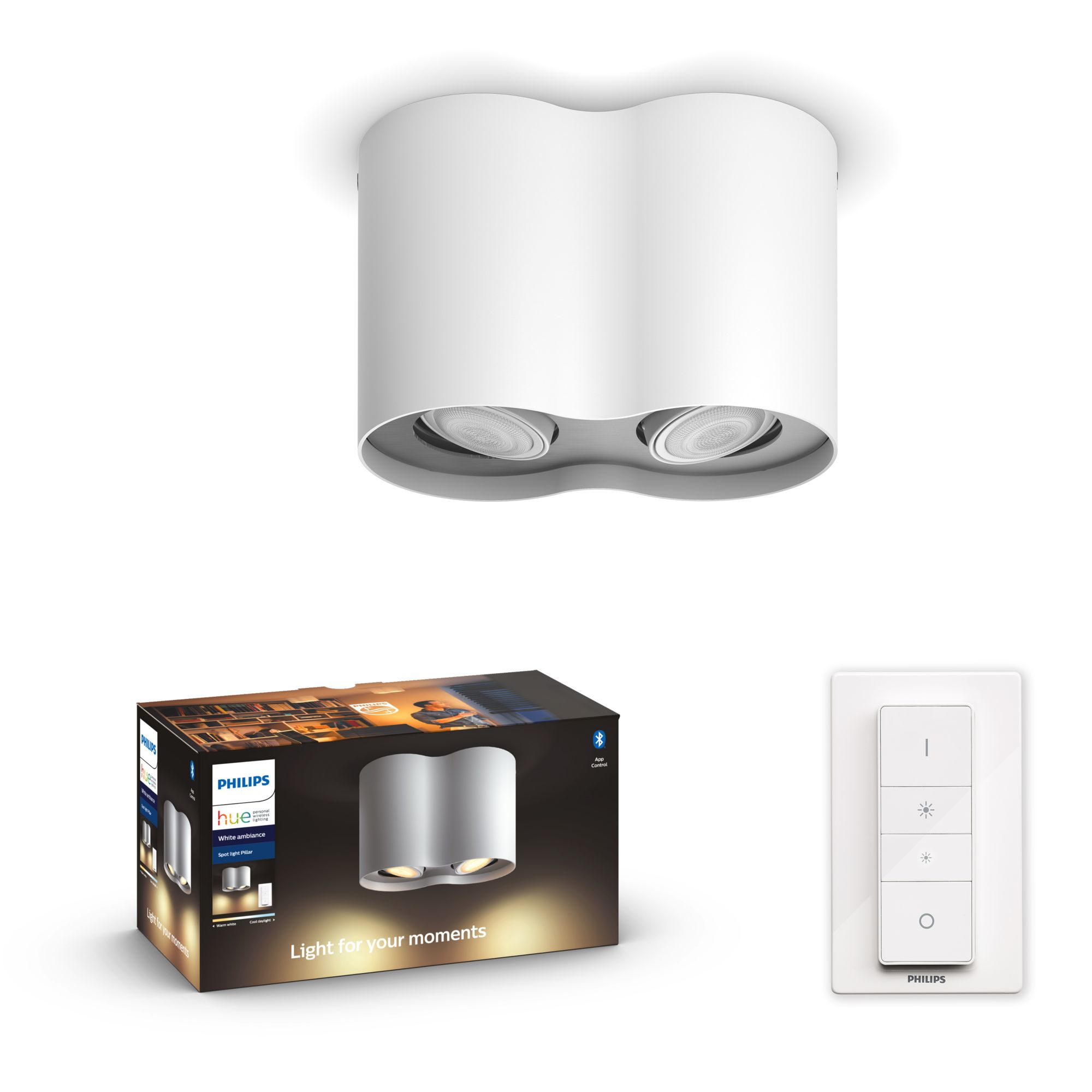 Philips by Signify Philips Hue White ambience Pillar double spotlight – image 4