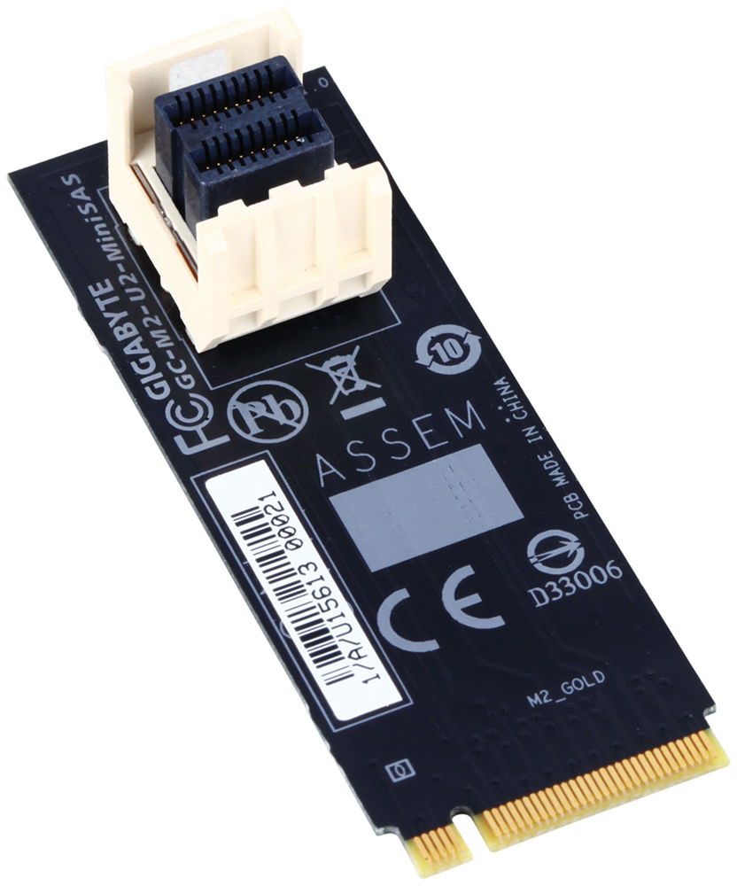 GIGABYTE GC-M2-U2-MiniSAS interface cards/adapter Internal U.2