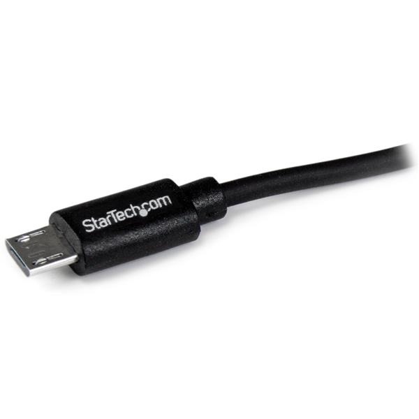 StarTech.com Dual-Port Car Charger - USB with Built-in Micro-USB Cable - Black – image 4