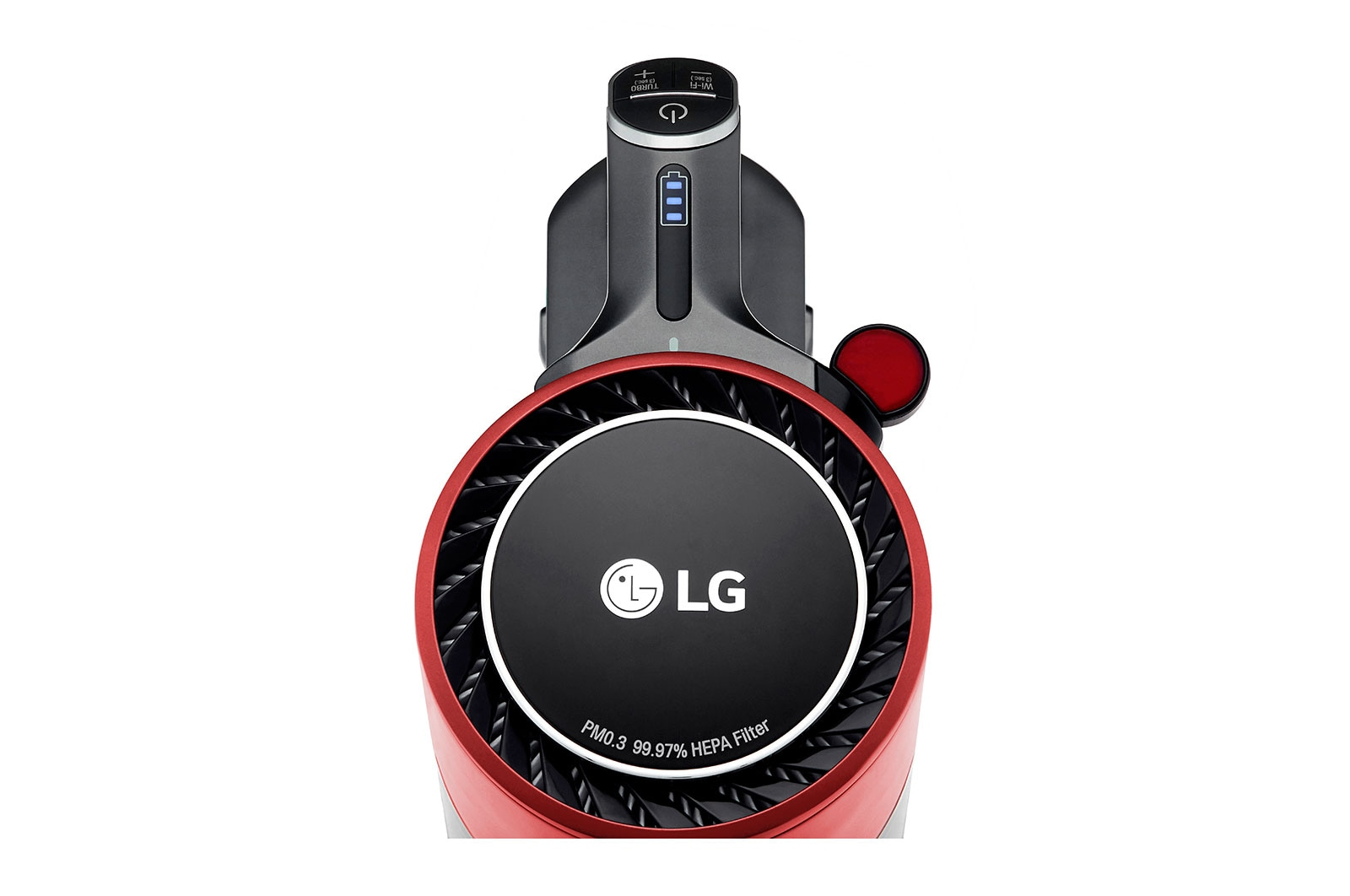 LG A9K-SLIM1R stick vacuum/electric broom 2-in-1 stick vacuum Battery Dry HEPA Bagless Red – image 7
