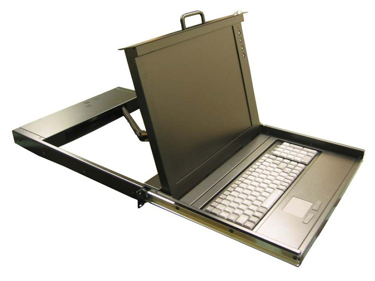 Neomounts KVM command console, 15" LCD screen