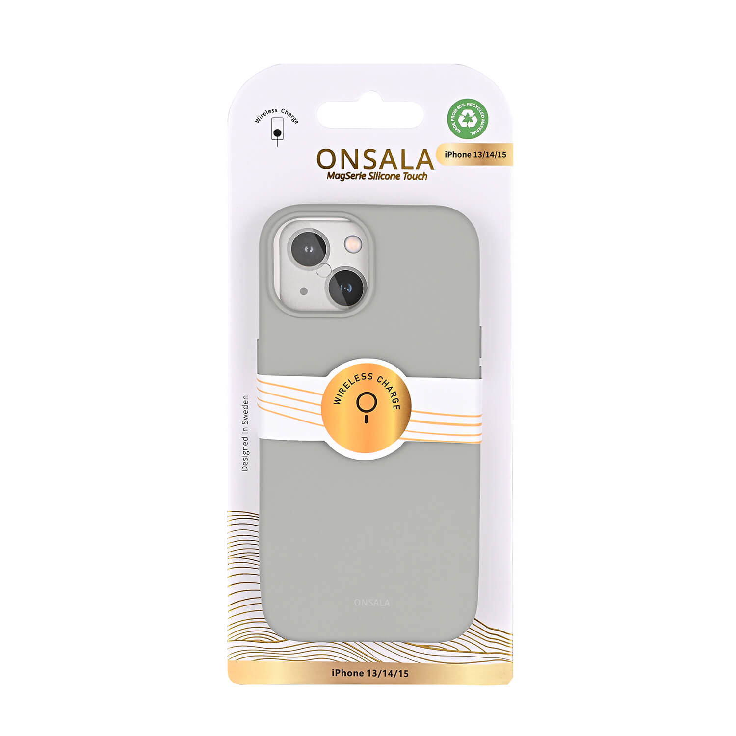 Onsala Phone Case with Silicone Feel Concrete - iPhone 13/14/15 – image 2