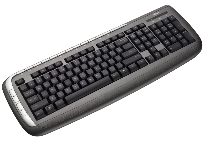 Trust 16206 keyboard USB Turkish Black, Grey – image 1