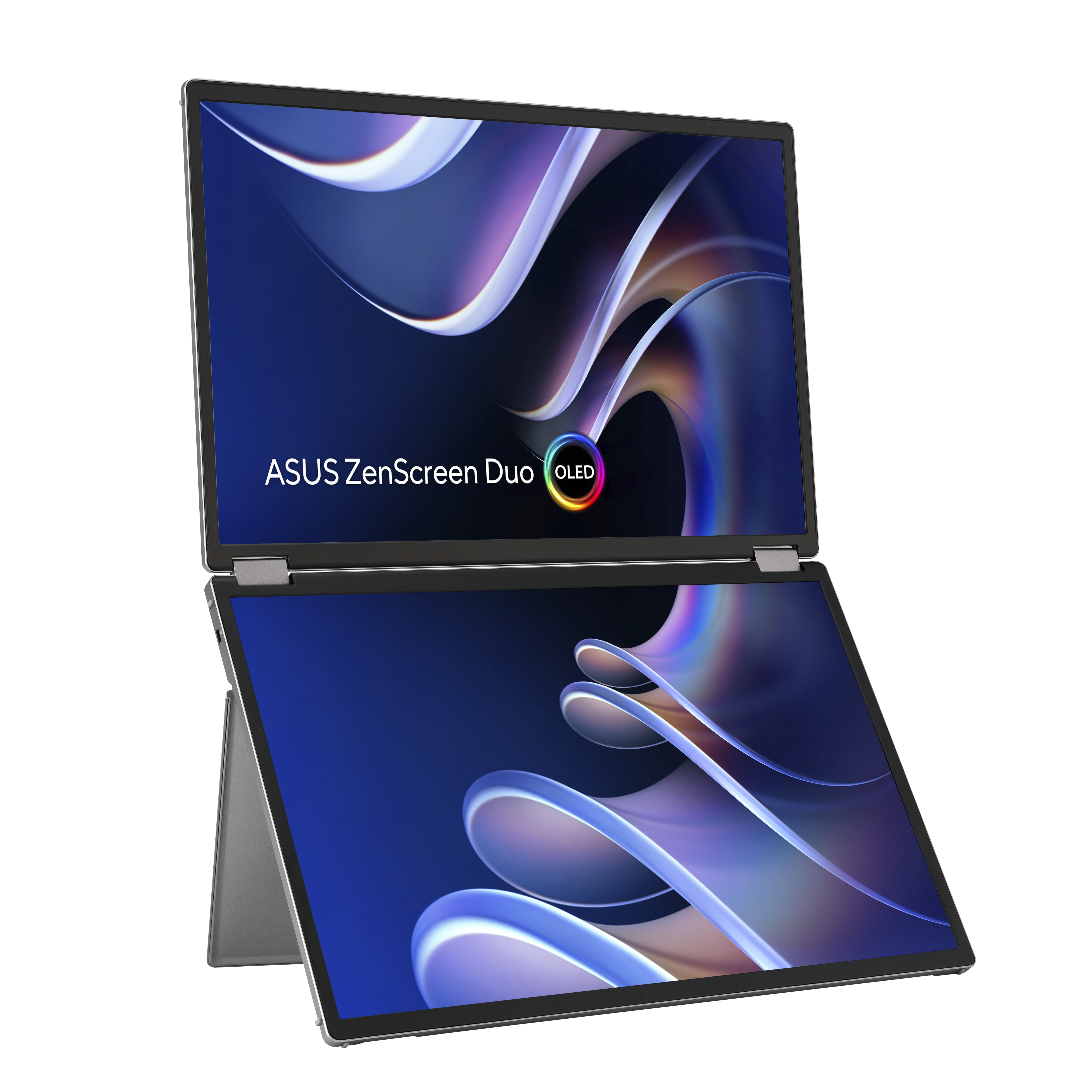 ASUS ZenScreen Duo OLED MQ149CD Monitor PC 35,6 cm [14] 1920 x 1200 Pixel WUXGA Argento (ASUS ZenScreen Duo OLED MQ149CD sk?rm)