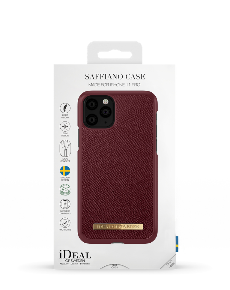 iDeal of Sweden Saffiano Case iPhone 11P/XS/X Burgundy – image 3