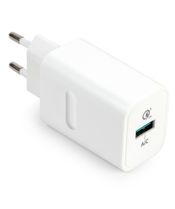 Vultech CC-118QCWH mobile device charger Smartphone White AC Fast charging Indoor – image 1