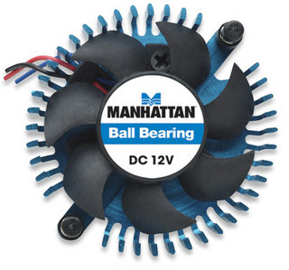 Manhattan 701334 computer cooling system Graphics card Cooler Black, Blue – image 4