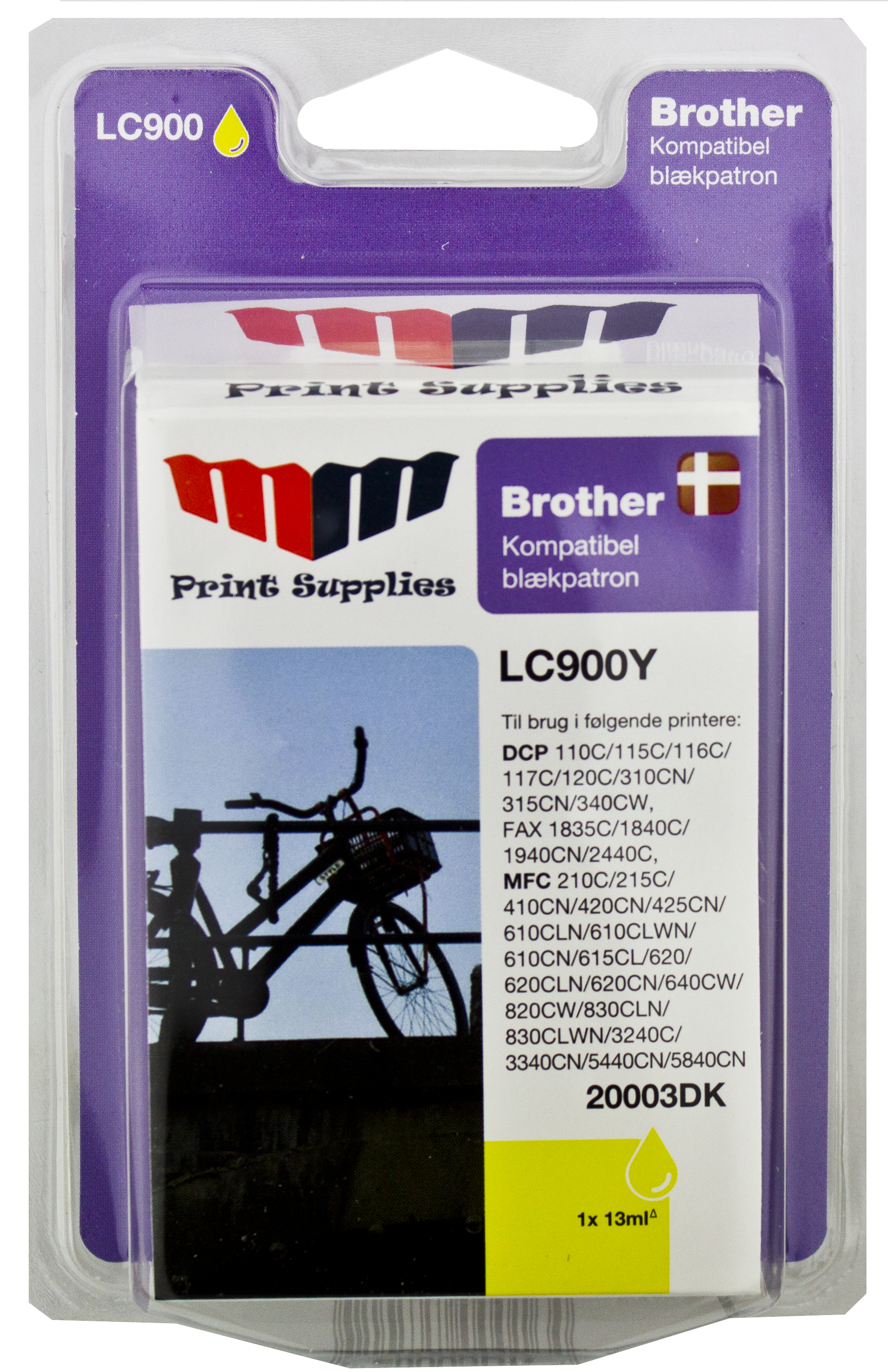 MM Yellow Inkjet Cartridge - Replaces Brother LC900Y