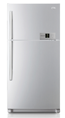 LG GRM652YNQW fridge-freezer Freestanding Platinum, Stainless steel – image 1