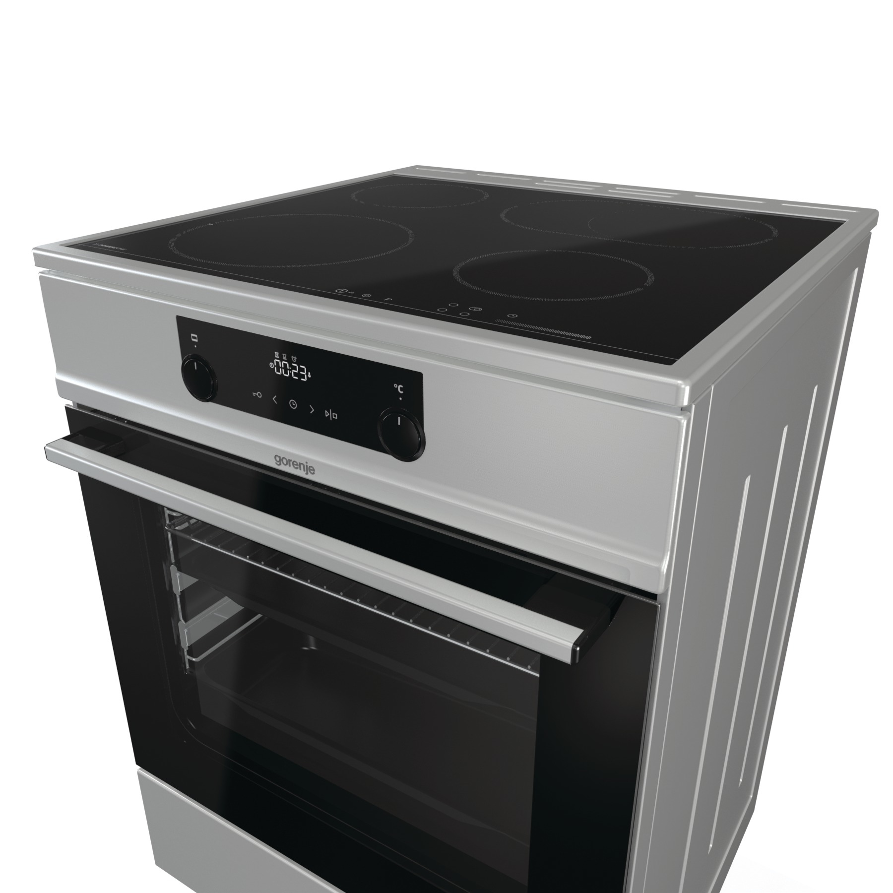Gorenje ECT6353XPI cooker Freestanding cooker Electric Zone induction hob Stainless steel – image 4