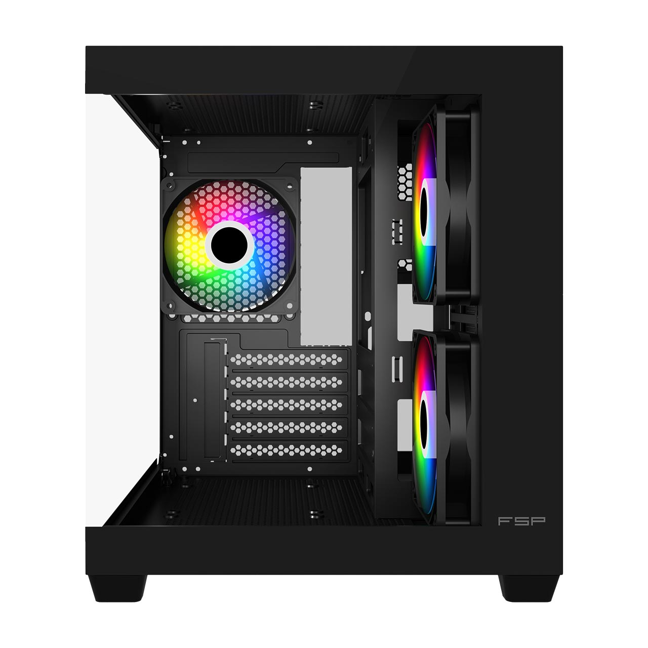 FSP S140-BA Case Mini Tower mITX, mATX Black ARGB – image 3