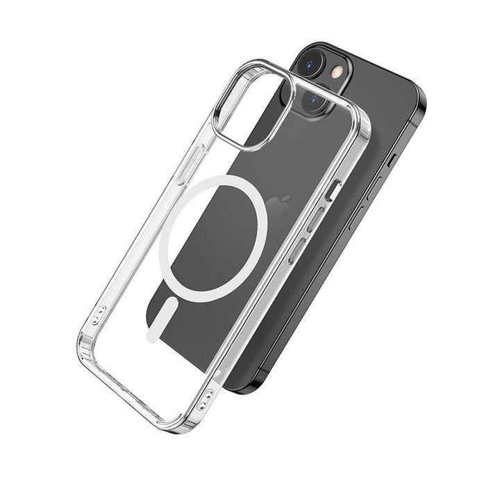 eSTUFF Magnetic Hybrid Clear Case for iPhone 13 Mini – image 1