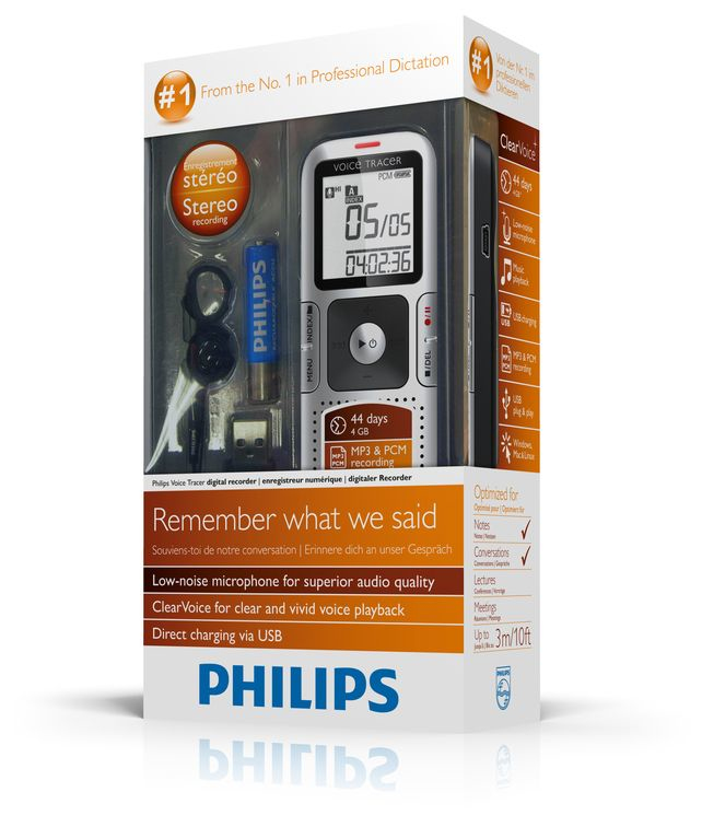 Philips Voice Tracer LFH0655/00 dictaphone Internal memory – image 2