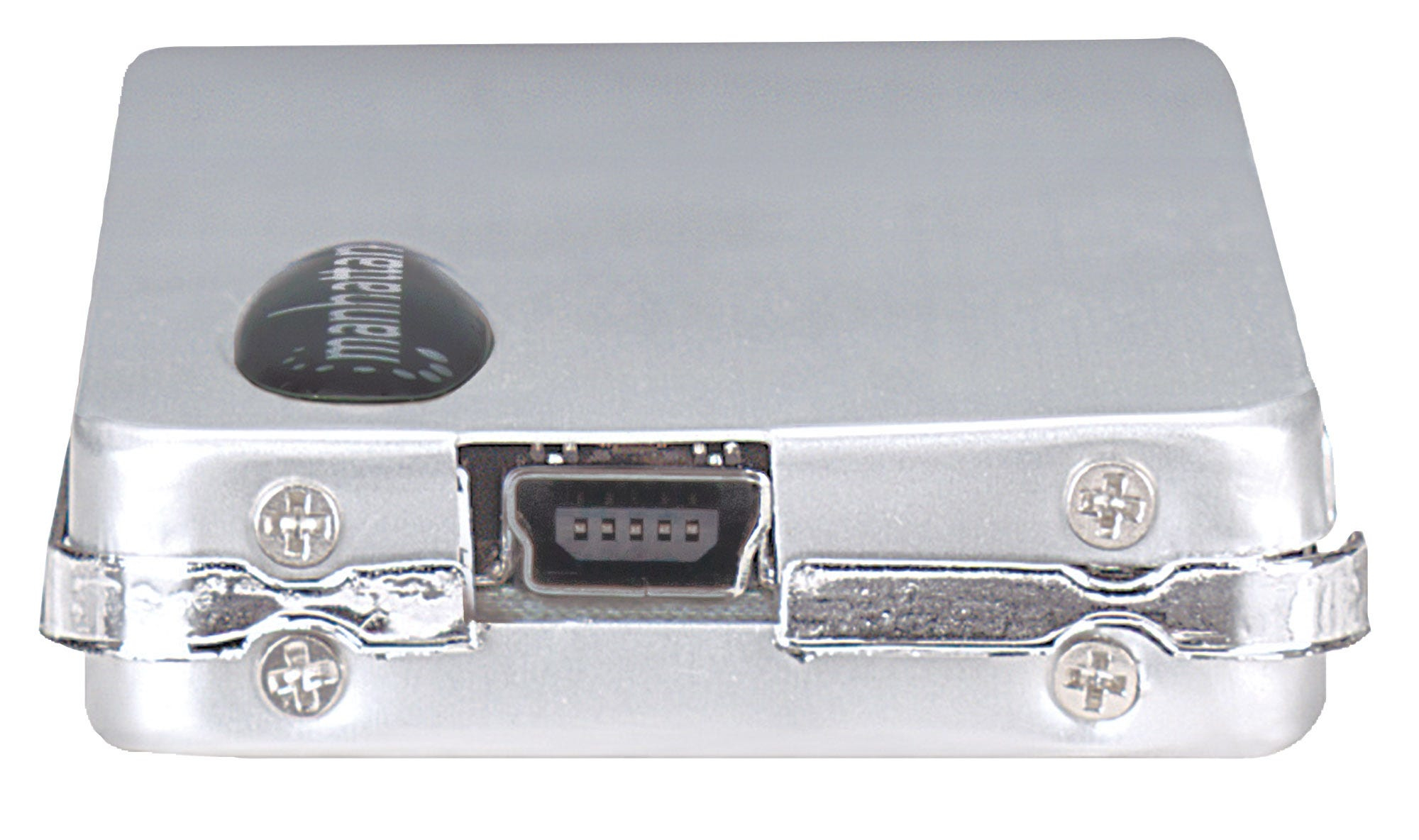 Manhattan USB-A 4-Port Micro Hub, 4x USB-A Ports, 480 Mbps (USB 2.0) AC Power, Hi-Speed USB, Silver, Three Year Warranty, Blister (With Euro 2-pin plug) – image 7