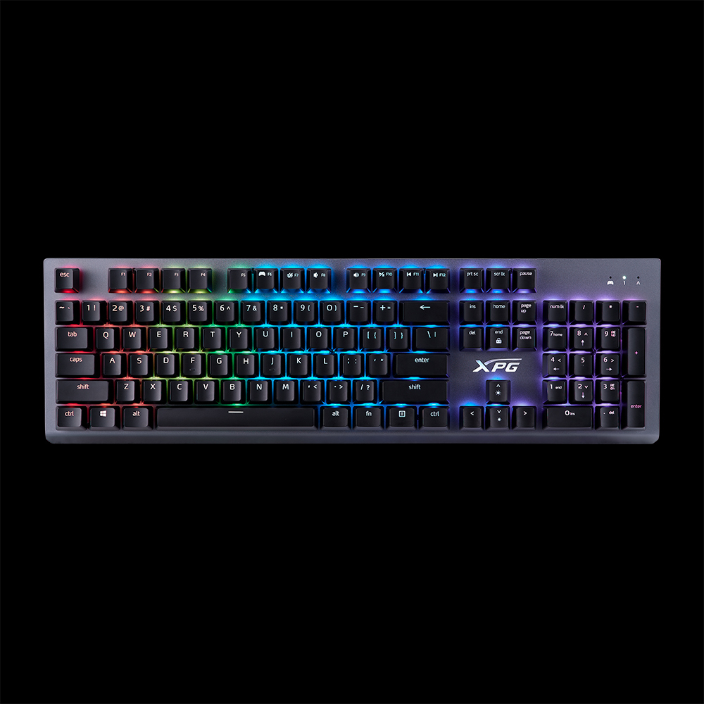 XPG MAGE keyboard Gaming USB QWERTY Spanish Black