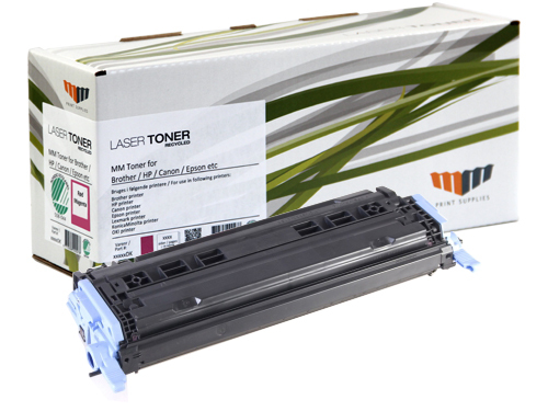 MM Magenta Laser Toner - HP 124A (Q6003A) / Canon CRT-707M (9422A004) High Capacity - For HP Color LaserJet / Canon LBP