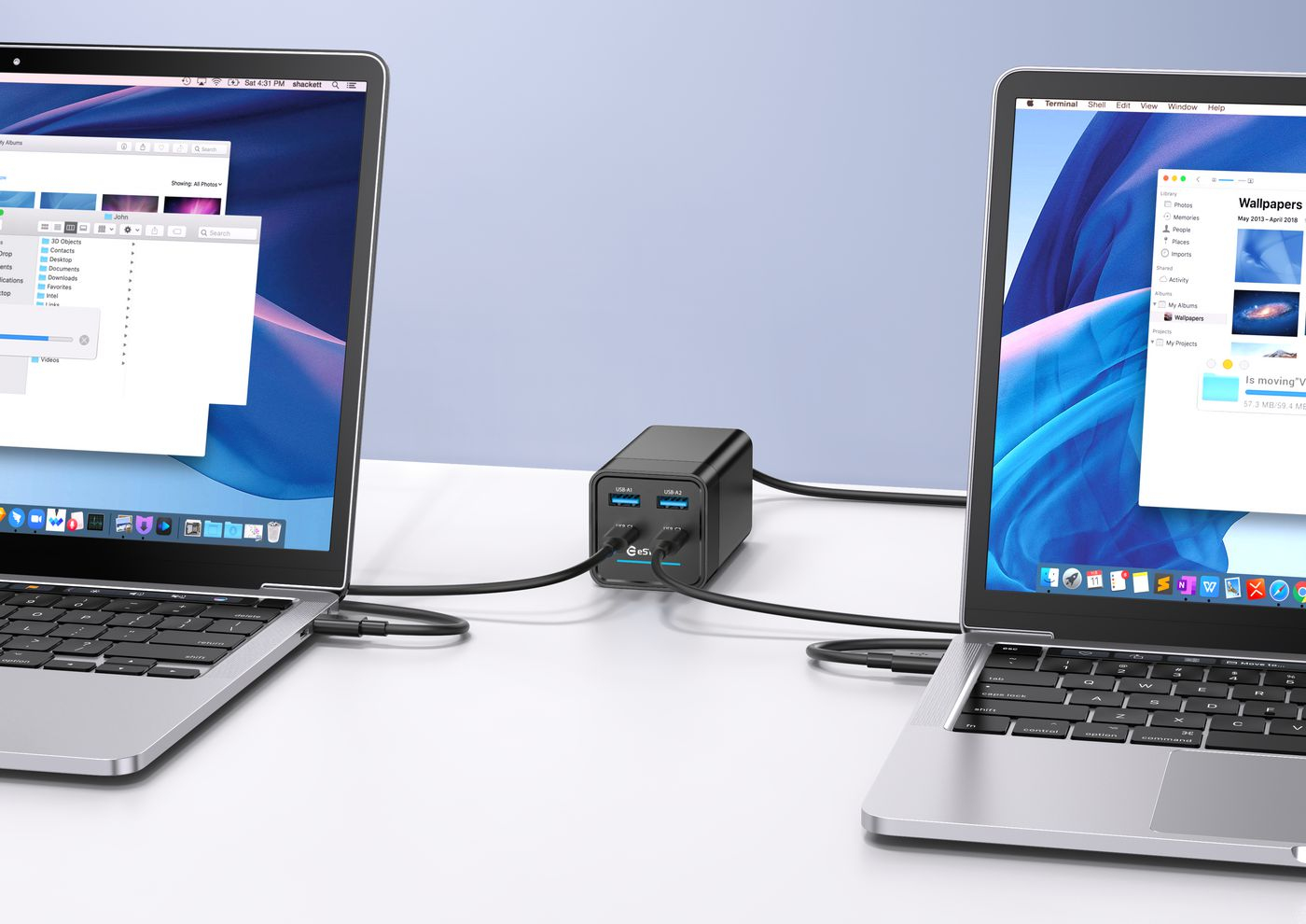 eSTUFF ES635200 mobile device charger Laptop Black AC Fast charging Indoor – image 6