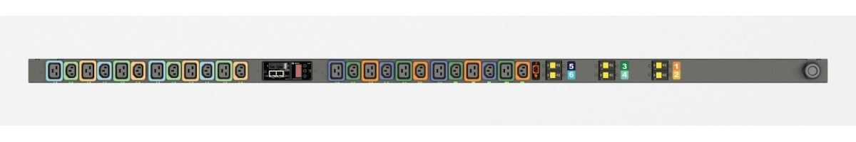 Vertiv Geist MNS3EGB1-24PBB3-3PS56B0A10-S-A power distribution unit (PDU) 24 AC outlet(s) 0U Black