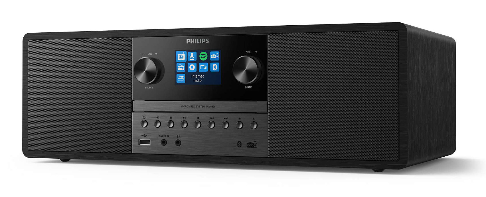 Philips TAM6805 Music System with Internet Radio, DAB+, Bluetooth, CD, USB, and Spotify Connect – image 2