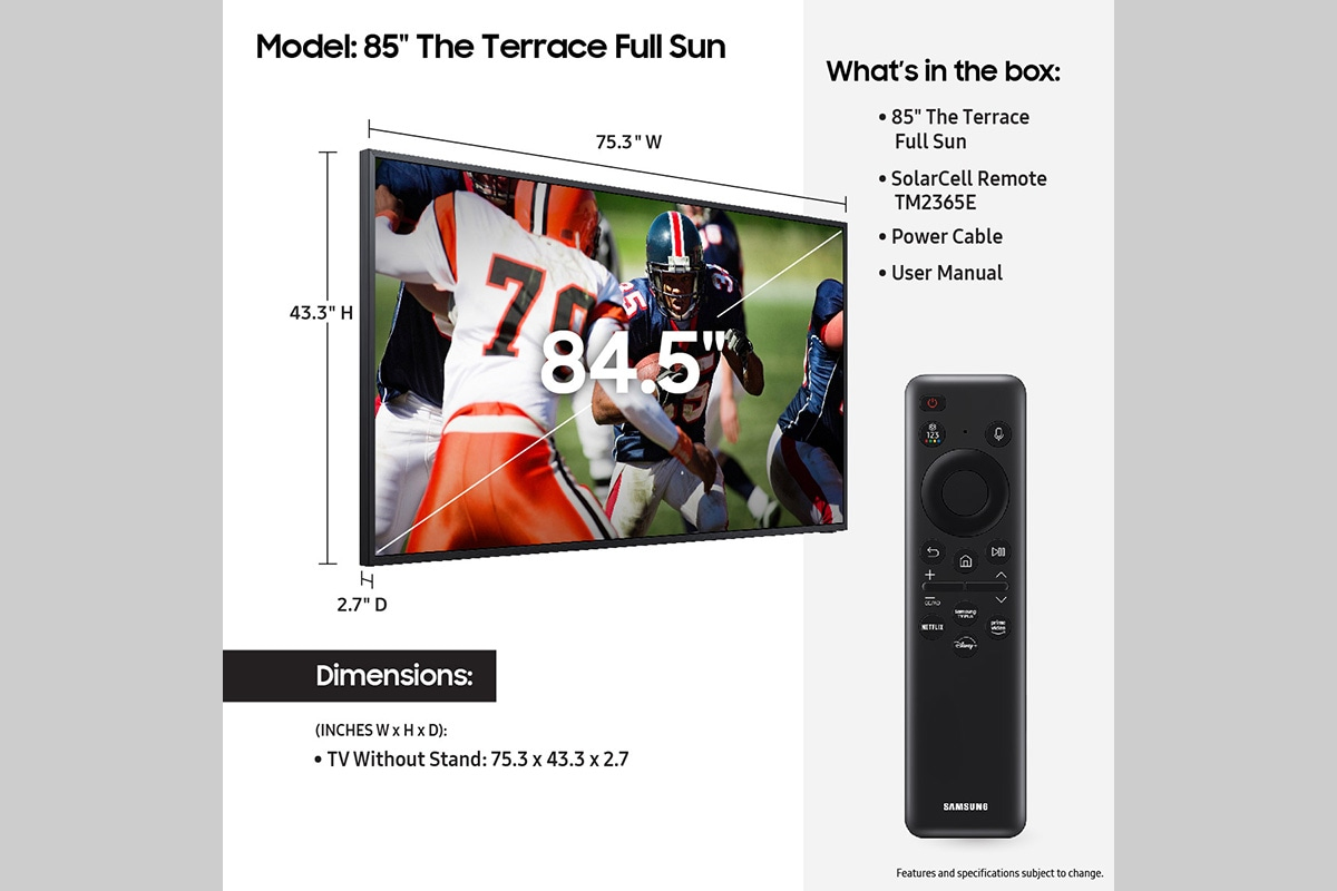 Samsung The Terrace 85 Inch Class – image 4