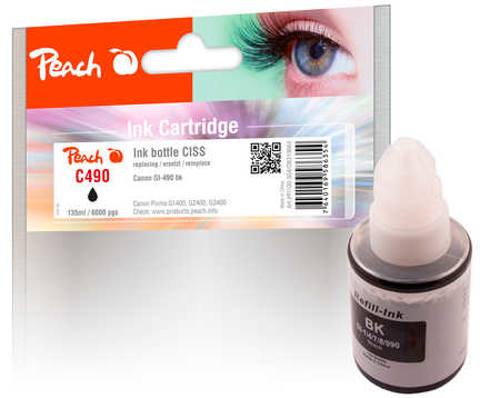 Peach PI100-304 ink cartridge 1 pc(s) Compatible Standard Yield Black