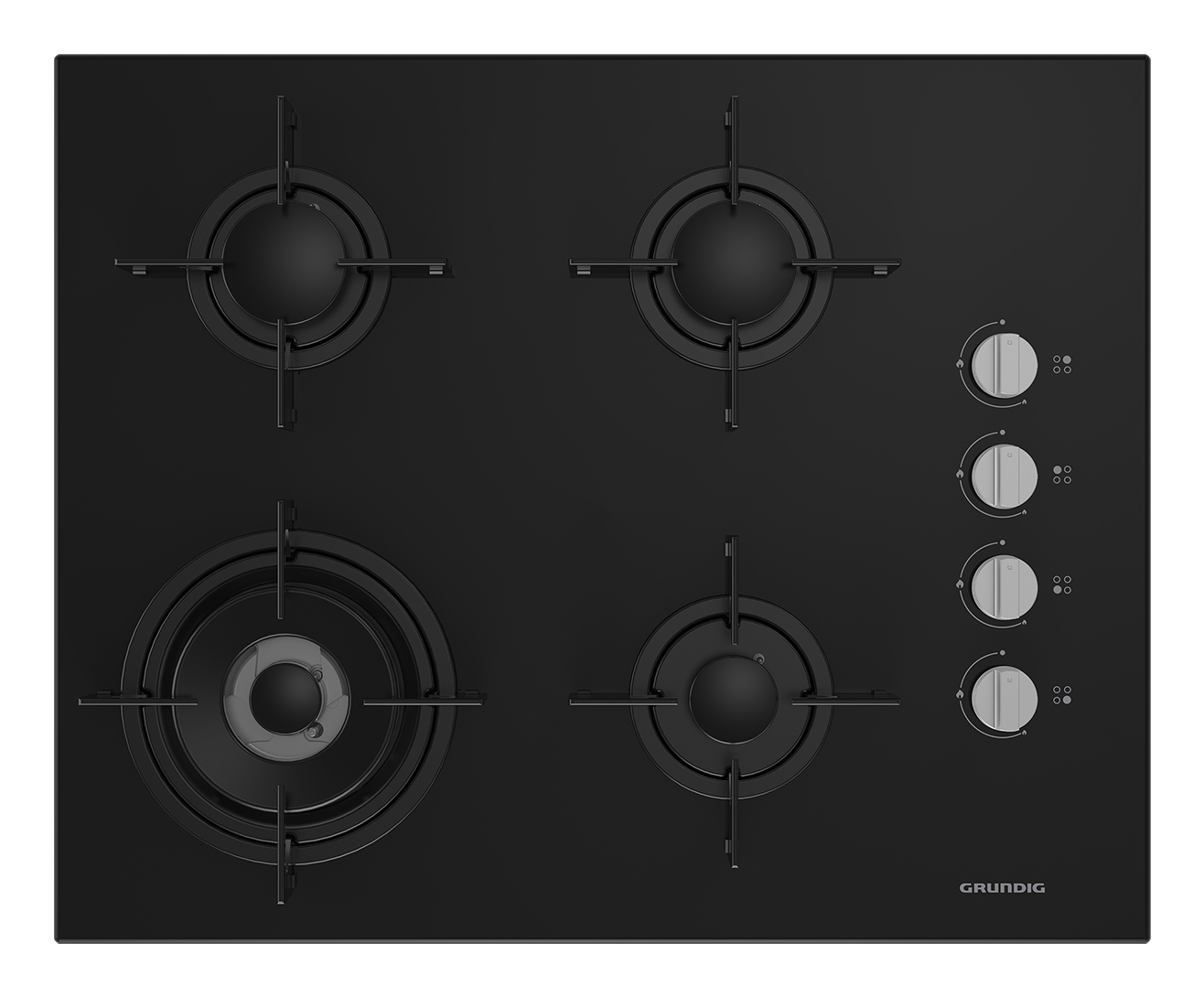 Grundig GIGL 622410 GAZLI CAM OCAK SİYAH — vue 1 sur 5