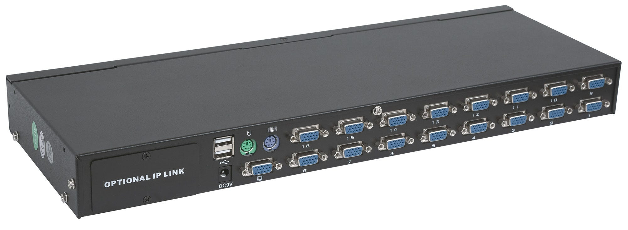 Intellinet 16-Port Rackmount KVM Switch, Combo USB + PS/2, On-Screen Display, Cables included – image 7